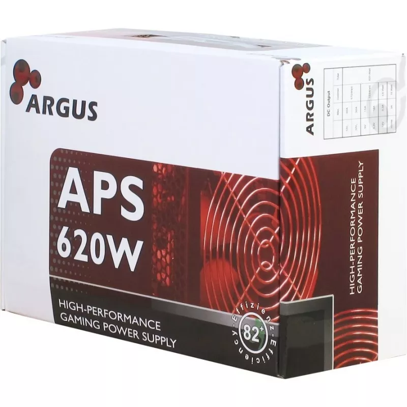Inter-Tech Argus APS Barošanas bloks 620 W 20+4 Pin ATX ATX Melns