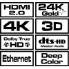 Savio CL-140 HDMI kabelis 7,5 m HDMI Type A (standarta) Melns,Sarkans
