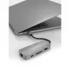 USB centrmezgls Terratec Connect C8 USB 2.0 Type-C pelēks