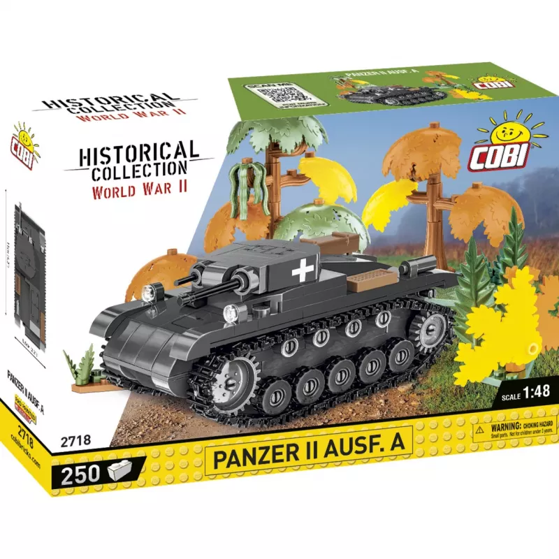 Būvkomplekts Cobi Panzer II Ausf. A — 250 gab., melns