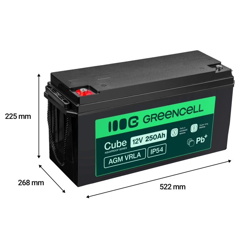 Baterija AGM VRLA 12V 250Ah IP54
