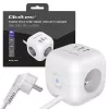 Power Cube QOLTEC 52547 strāvas sadalītājs 3× maiņstrāvas kontaktligzdas, 2× USB-A, 1× USB-C PD 20W