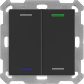 MDT BE-TAL55T206.01 KNX spiedpoga Light 55 2f RGBW temperatūras sensors melns matēts Neitrāls 1 (BE-TAL55T206.01)