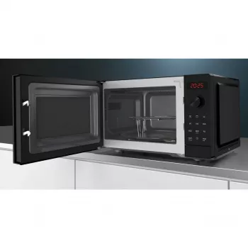 Siemens iQ300 FE023LMB2 mikroviļņu krāsns, melna, Solo mikroviļņu krāsns, uz galda novietojama, 20 L, 800 W