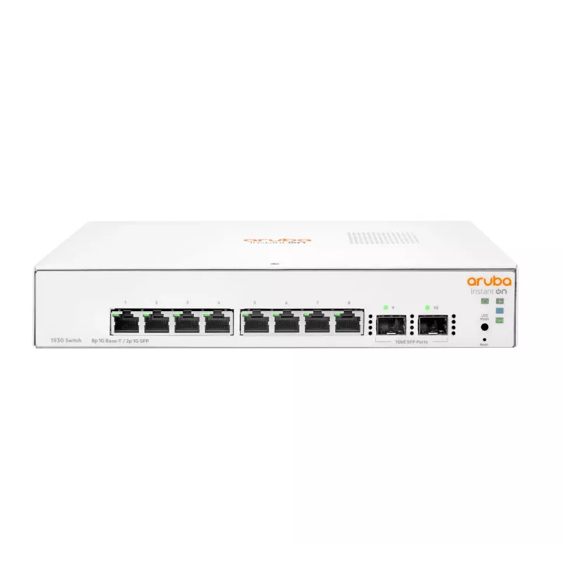 HPE Aruba Networking Aruba Instant On 1930 pārvaldīts L2+ Gigabit Ethernet (10/100/1000) 1U balts