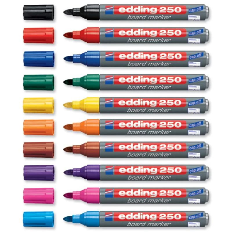 Edding 250 marķieris Edding 250 Sarkans Pelēks Daudzkrāsains