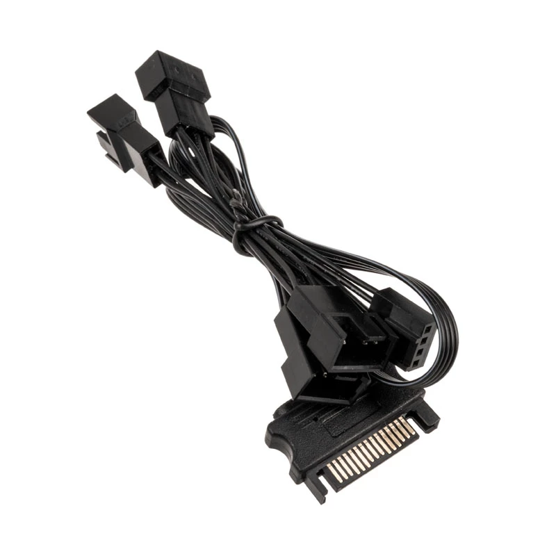 Ventilatora sadalītāja kabelis Kolink 1-uz-4 PWM 35 cm, 4-pin PWM uz 4×4-pin PWM + SATA