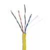 Tīkla kabelis LANBERG LCU6-10CC-0305-Y U/UTP Cat6 305 m Dzeltens, 23 AWG, 250 MHz