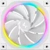 DeepCool FL12R 120 mm datora ventilators, balts, 2150 RPM, aktīvais PFC, ARGB fona apgaismojums