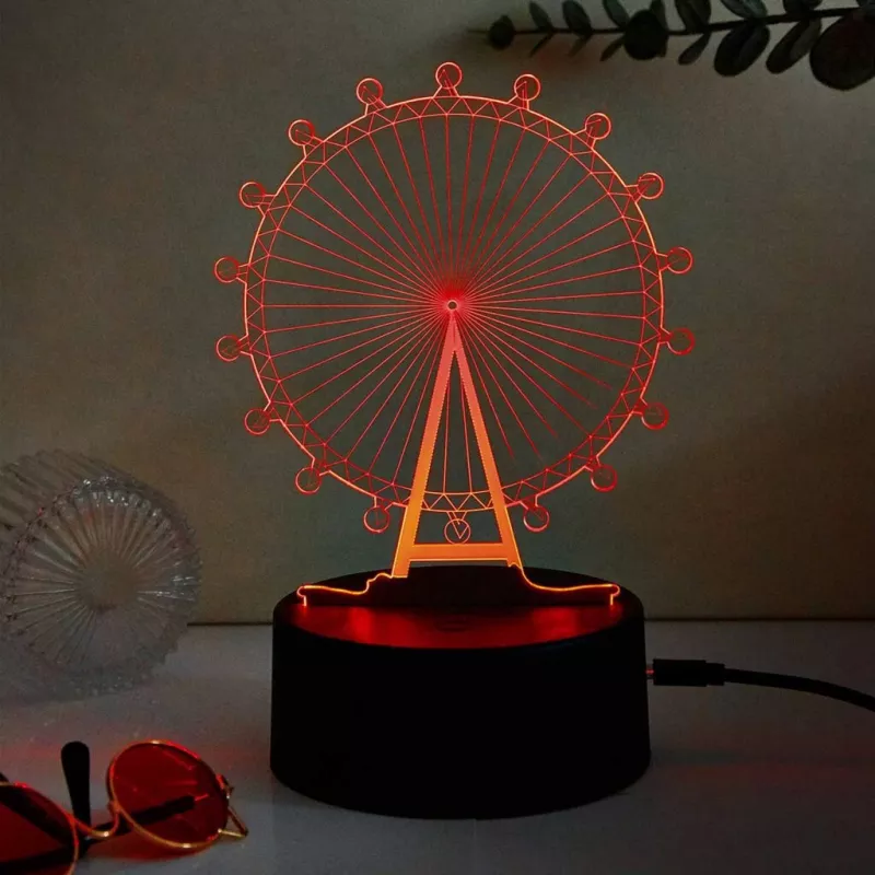 Manta SNL125RGB RGB 3D ēku dekoratīvā LED lampa