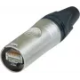 Neutrik RJ45 etherCON CAT6 A savienotāja spraudnis, taisns pols: 8P8C NE8MX6 niķelis NE8MX6 1 gab. (NE8MX6)
