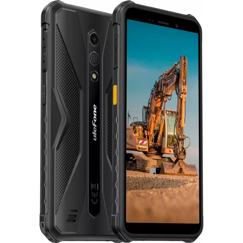 Izturīgais viedtālrunis UleFone Armor X12 — 3GB RAM, 32GB krātuve, pilnīgi melns