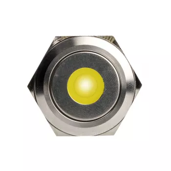 DimasTech vandālu droša spiedpoga 25 mm Silverline Dot RGB PD216
