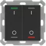 MDT BE-TAL55T206.B1 KNX spiedpoga Light 55 2f RGBW temperatūras sensors melns matēts slēdzis 1 (BE-TAL55T206.B1)