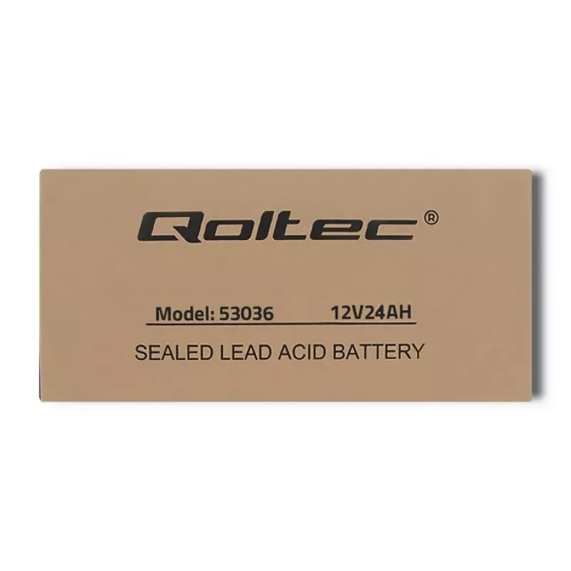 Qoltec 53036 AGM akumulators | 12V | 24Ah | maks. 360A