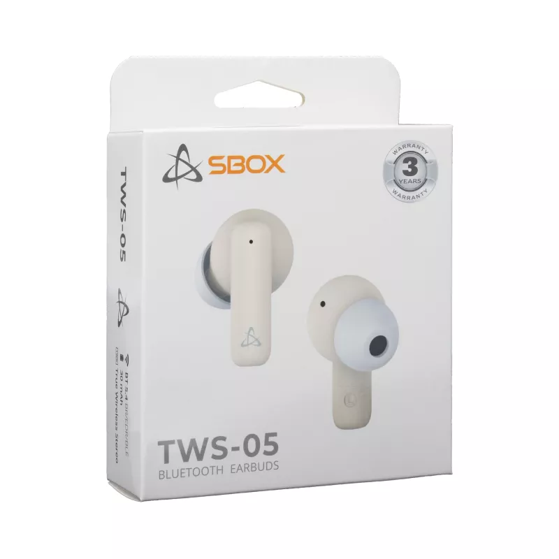 Austiņas SBOX EB-TWS05, smilškrāsas