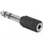 Adapter 3,5mm -> 6,3mm (melns/Sudraba)