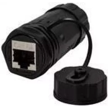 LogiLink Professional - Tīkla savienotājs - RJ-45 (W) uz RJ-45 (W) - STP - CAT 6a - āra - melns