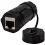LogiLink Professional - Tīkla savienotājs - RJ-45 (W) uz RJ-45 (W) - STP - CAT 6a - āra - melns