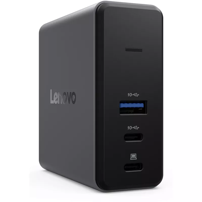 Lenovo X9 Charging GaN Dock, vadu, USB 3.2 Gen 2 (3.1 Gen 2) Type-C, pelēks
