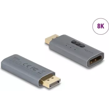 DeLOCK 64328 kabeļa dzimuma pārveidotājs DisplayPort Antracīts