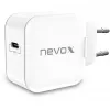 nevox 20W USB-C PD lādētājs balts strāvas adapteris