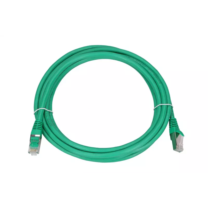 Tīkla kabelis Extralink LAN Patchcord Kat.6 RJ-45 Cat6 3m Zaļš