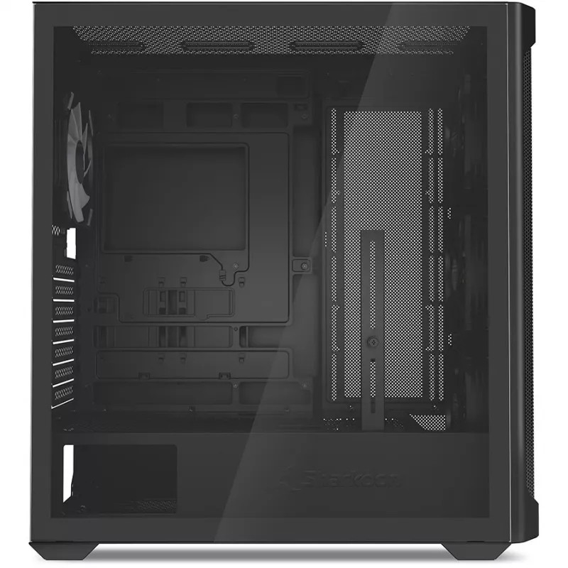 PC korpuss Sharkoon AK4W RGB Strip Midi Tower melns