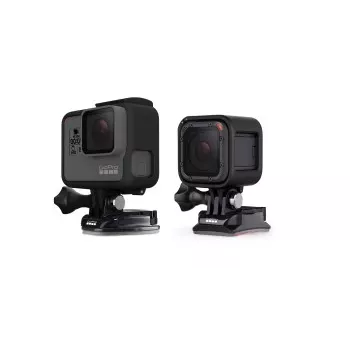 GoPro izliektie + plakanie līmējošie stiprinājumi - atbalsta sistēma - līmējošie stiprinājumi - HD HERO, HERO+ LCD, HERO3, HERO4 Session, HERO6 Black, HERO7 Black, Silver, White