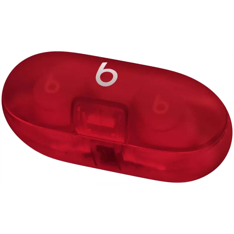 Beats Solo Buds - patiesi bezvadu austiņas - caurspīdīgi sarkanas, modelis A3151 A3150 A3152
