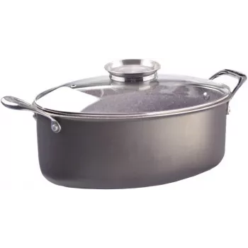 Kastrolis Pensofal Invictum Professional ovāls 32 cm ar 2 rokturiem un stikla vāku