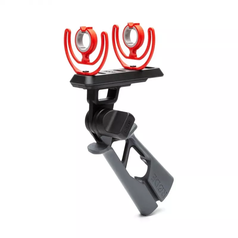 RODE PG2-R rokturis ar Rycote NTG mikrofonam