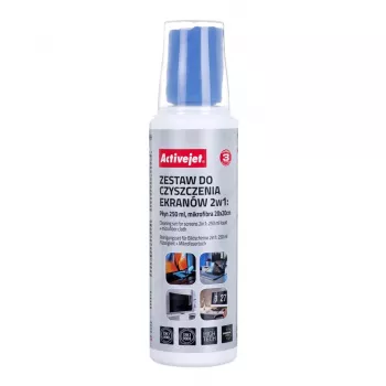 Aprīkojuma tīrīšanas sausās drānas un šķidrums ActiveJet AOC-269, mikrošķiedras lupatiņa 200x200 mm, 250 ml aerosols, 2 gab.