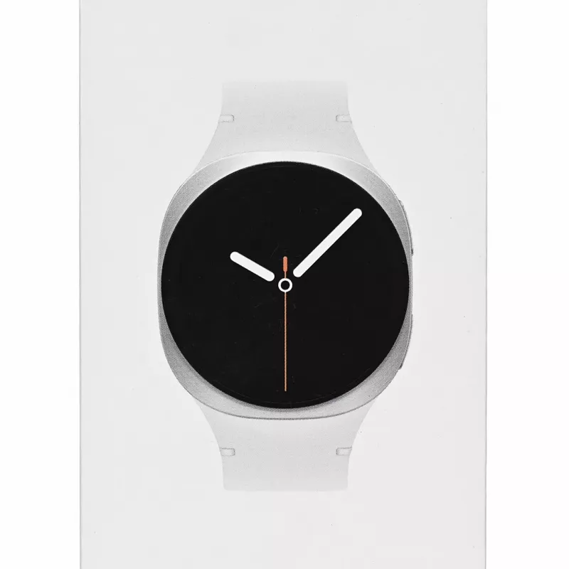 Viedpulkstenis Samsung Galaxy Watch 8 44 mm sudraba, 1,5 collu AMOLED 480x480, 5 ATM, GPS, 32 GB, 435 mAh