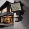 Maclean MCE442 saules lampa LED prožektors ar kustības sensoru, prožektors uzstādīšanai pie sienas, krēslas sensors, IP44, 6W, 6000K