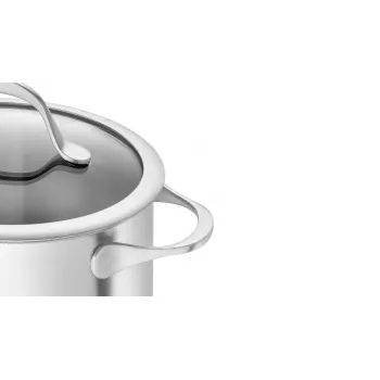 ZWILLING Essence 5 daļu nerūsējošā tērauda trauku komplekts ar stikla vākiem