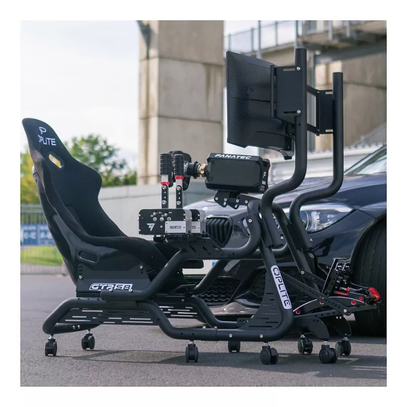 OPLITE Fiksējamie grozāmie ritentiņi GTR S8/S8 Elite melni, mazumtirdzniecības iepakojumā (OP-CW)