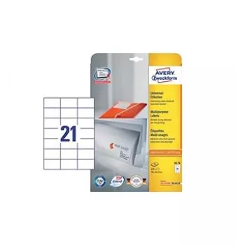 Avery 6174 pašlīmējošās etiķetes Balts 525 gab.