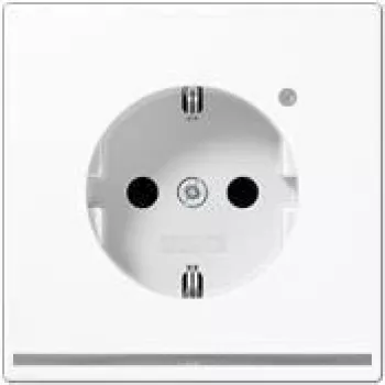 JUNG LS 1520-O WW LNW - F tips - 1 modulis(-ļi) - 2P - Balta - Termoplasts - Strāva