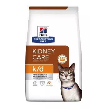 HILL'S PRESCRIPTION DIET Feline k/d nieru kopšanas sausā kaķu barība vista 3 kg