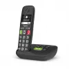 Gigaset E290A Analog/DECT tālrunis ar zvanītāja ID, melns