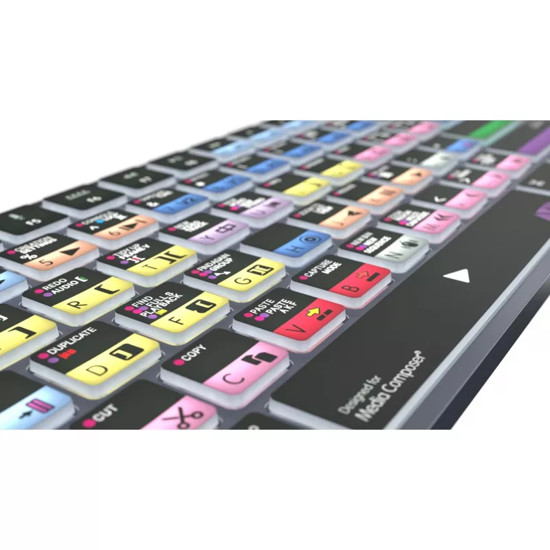 Logickeyboard Avid Media Composer - Pro Titan UK Mac - Tastatūra - QWERTY