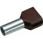 Cimco 187708 Dubultā uzmava 1,5 mm² daļēji izolēta melna 100 gab. (187708)