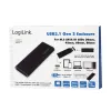 SSD korpuss LogiLink UA0314 Melns M.2