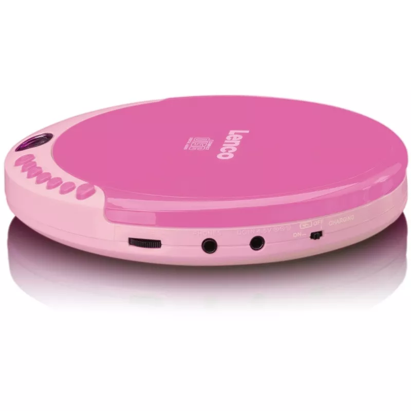 Portable CD player Lenco CD-011 Pink
