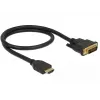 Video kabeļa adapteris DeLOCK 85651 0,5 m HDMI A tipa DVI melns