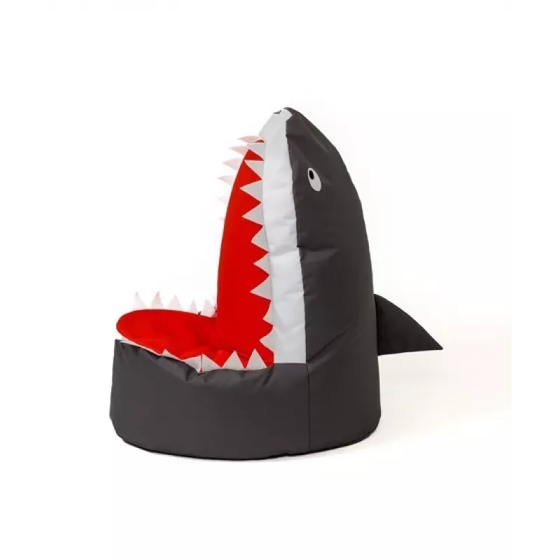 Sako bag pouf Shark Melns XXL 100 x 60 cm