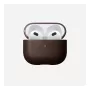 Ādas AirPods futlāris Nomad V3 Rustic Brown — aizsargājošs ādas pārvalks AirPods uzlādes futlārim