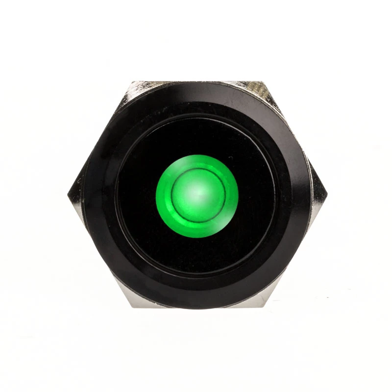 DimasTech PD220 pretvandālu 25 mm spiedpoga Melnsline Dot RGB