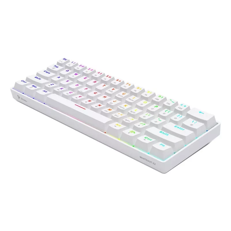 Mehāniskā tastatūra Whiteout X2, Brown Outemu, Hot Swap Savio Savgk-whit